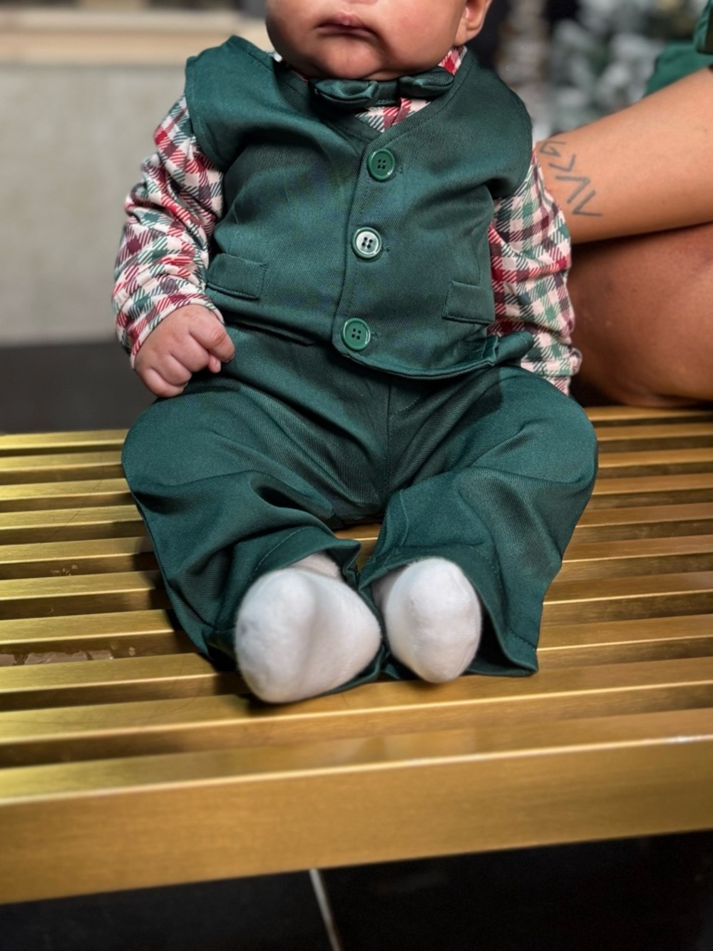 Baby Boy Green Suit — 3-6M